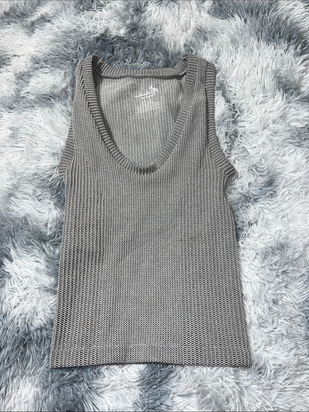 Women's Free People Gray Knit Scoop Neck Tank Top Medium